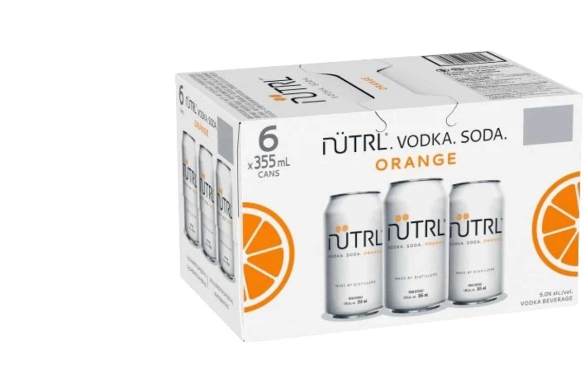 Nutrl - Vodka Soda Orange 6 pack (6 x 355ml)