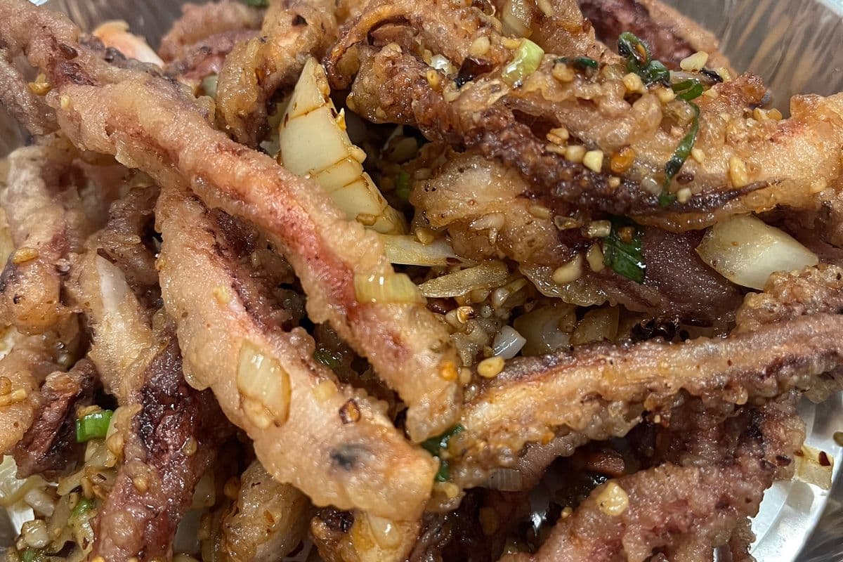 Hot spicy squid tentacles (large)召盐尤鱼须(大)