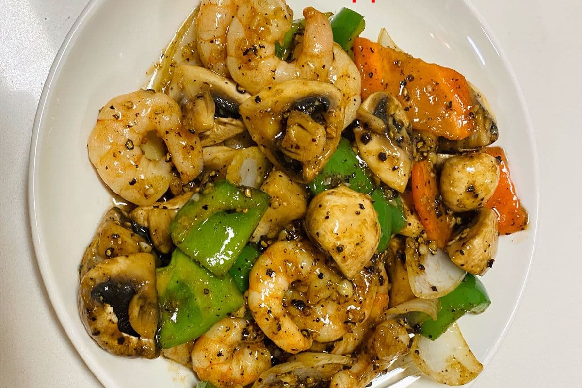 Prawn with Black Pepper Sauce