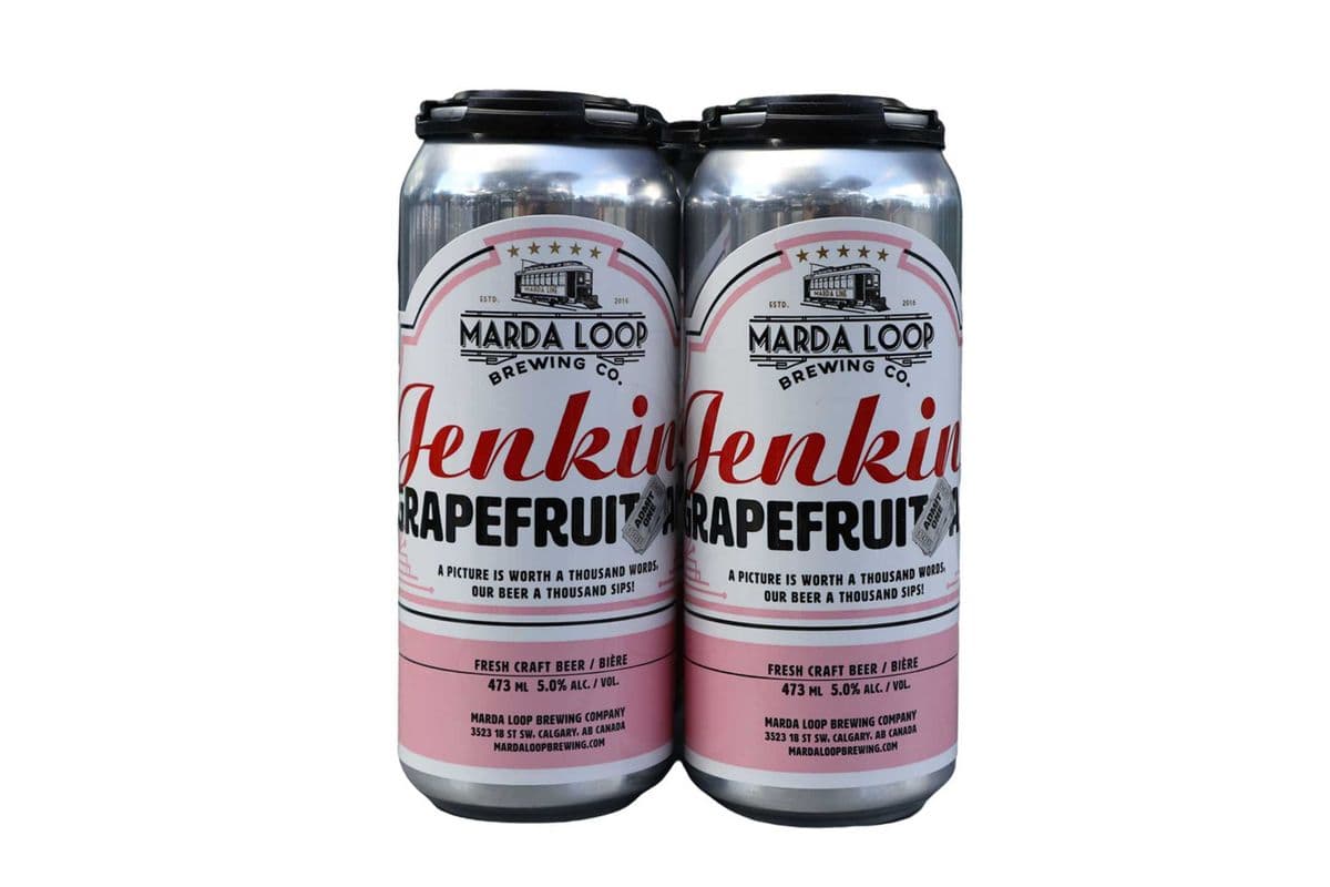 Marda Loop Brewing Jenkins Grapefruit Ale (4 Cans) (1 x 4x473ml)