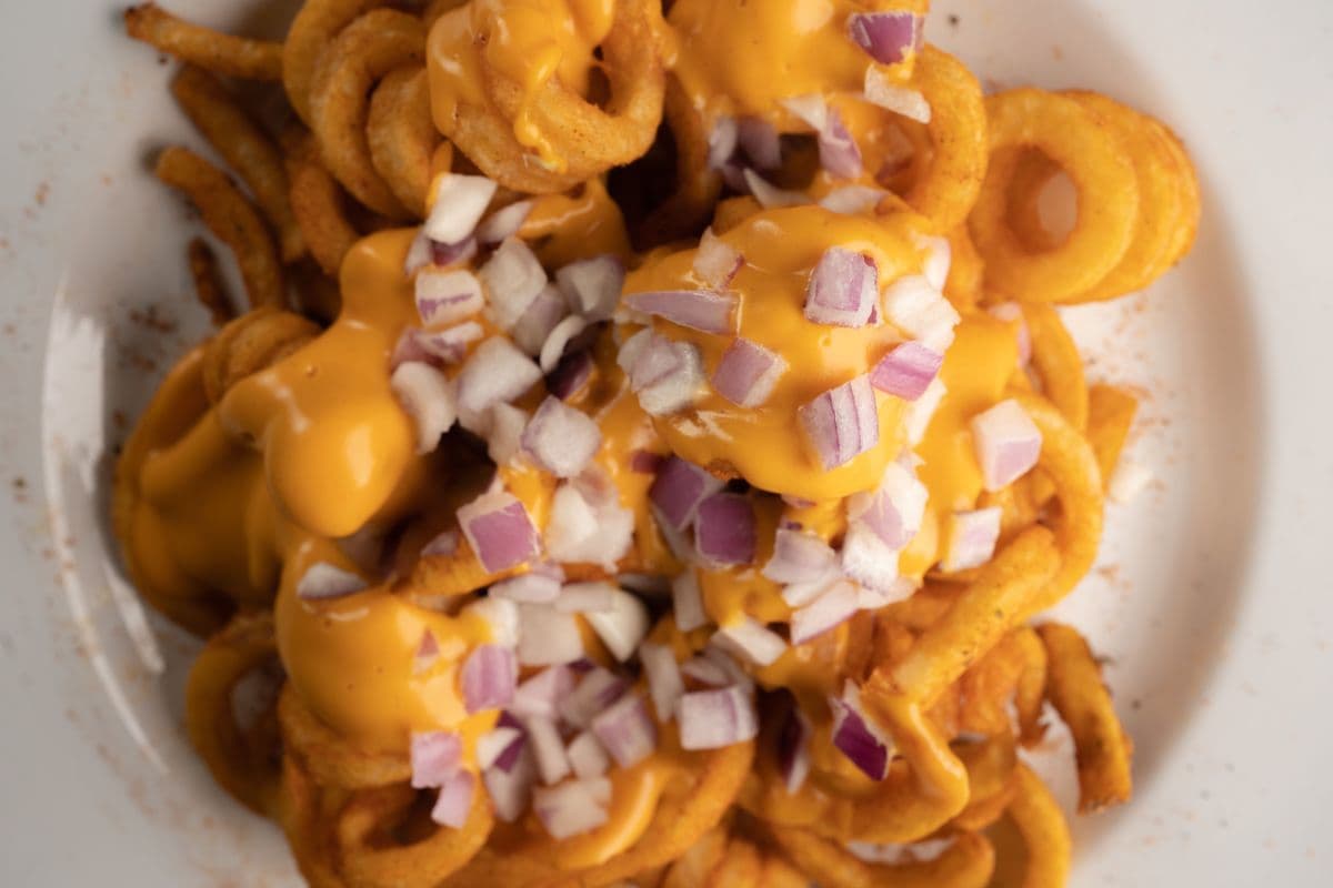 Large Spicey Cheezy Curly Fries