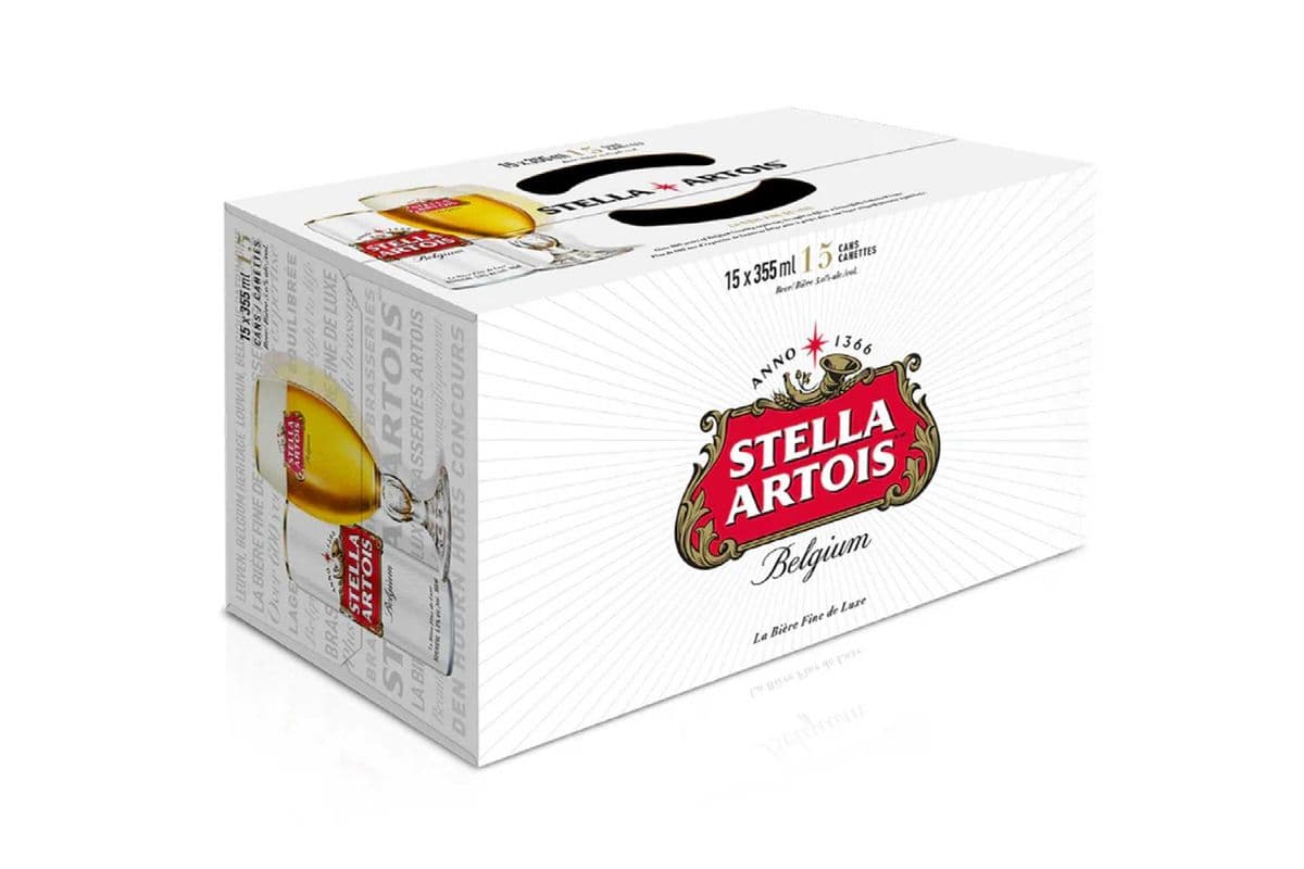 854258. STELLA ARTOIS (15 x 355ML (CANS))