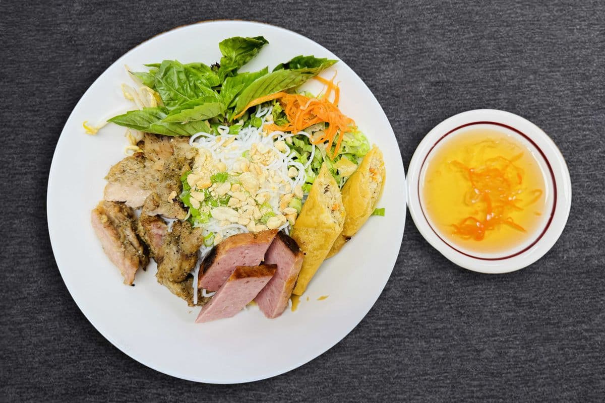 54. Deluxe Vermicelli Bowl (Bun Thit Nuong Thap Cam)