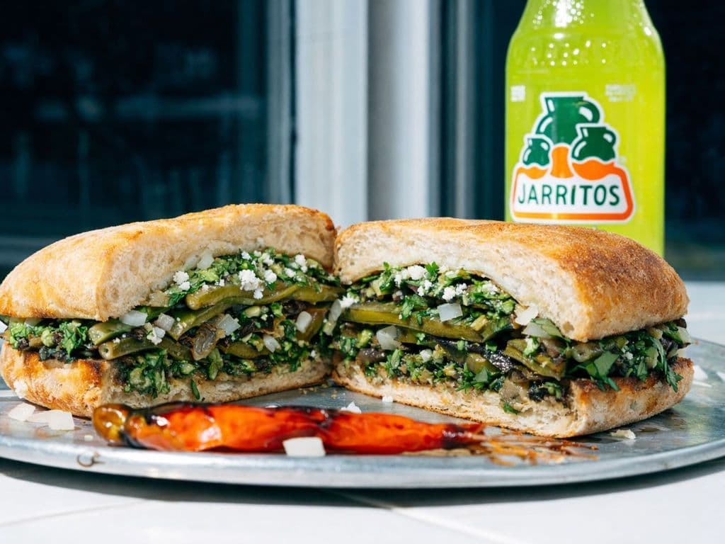 Nopal Torta (Grilled Cactus)