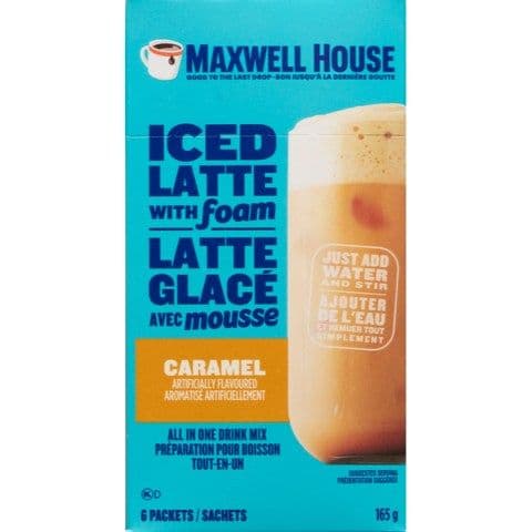 Maxwell Caramel Foam Iced Latte 165g