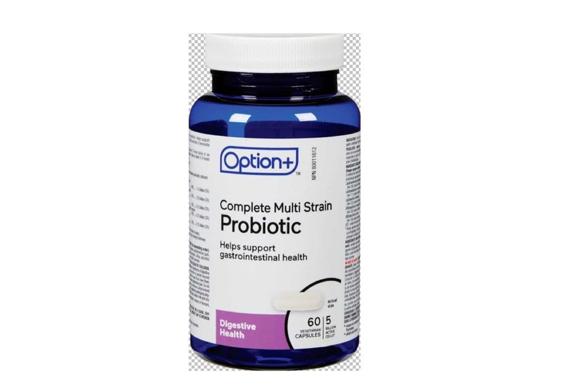 OPTION+ PROBIOTIC COMPLETE MULTI STRAIN 5 BILLION CFU VEGETARIAN CAPSULES 60 PACK (60 CAPSULES)
