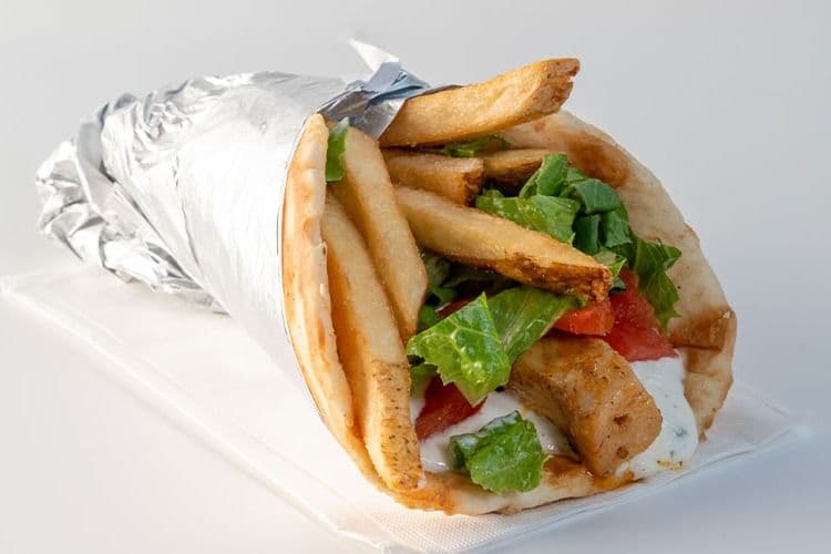 Chicken Souvlaki Wrap