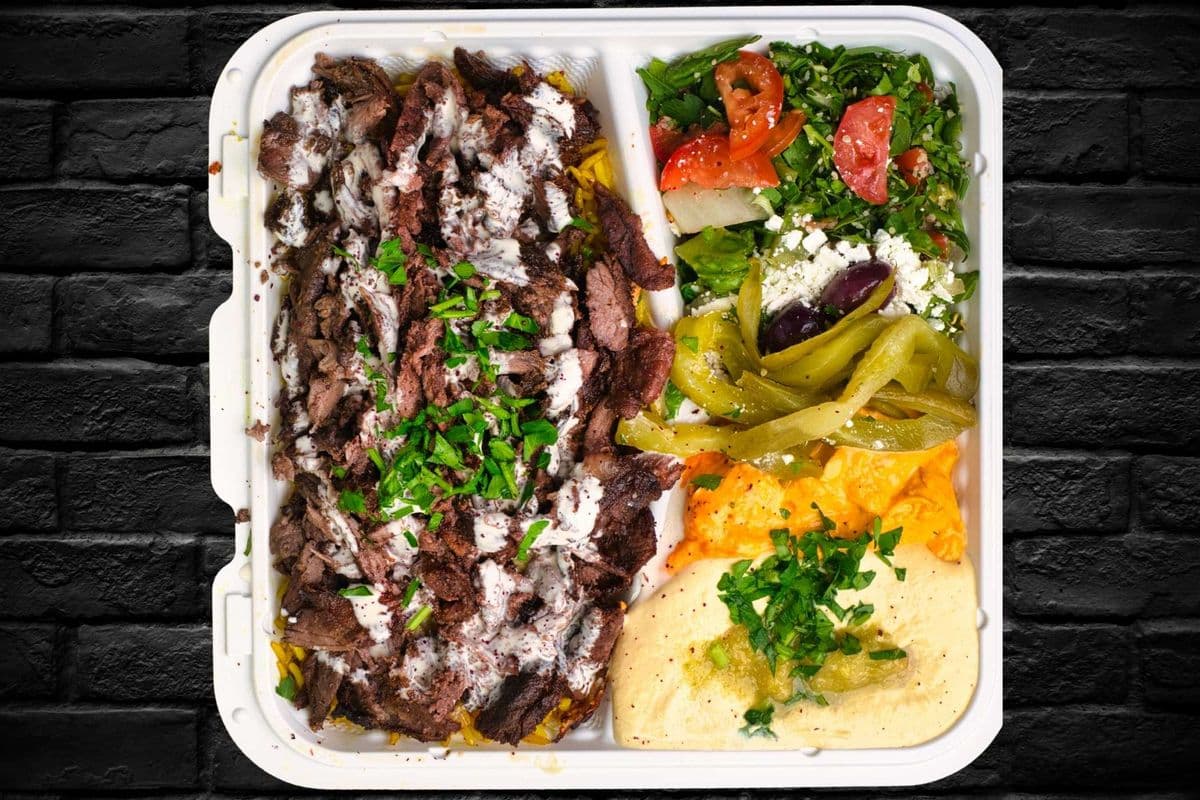 Super Size Beef Shawarma Platter