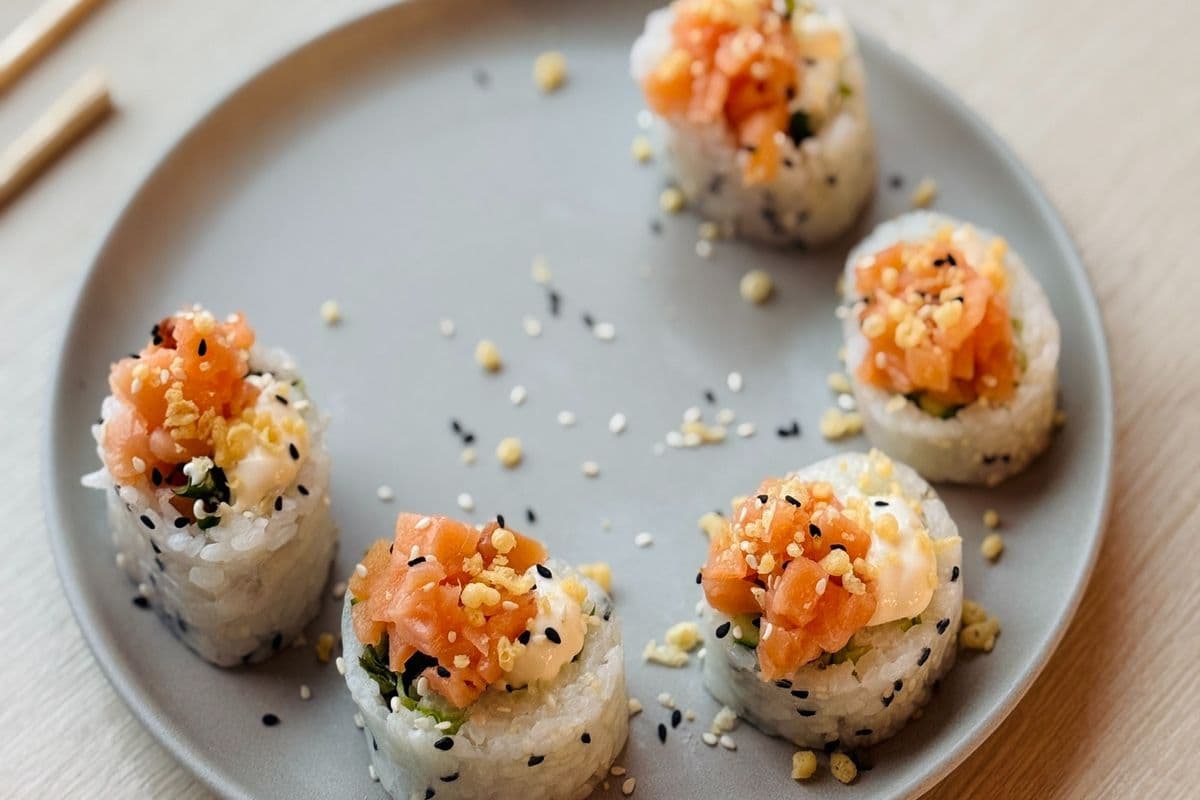 Maki de printemps saumon agrumes