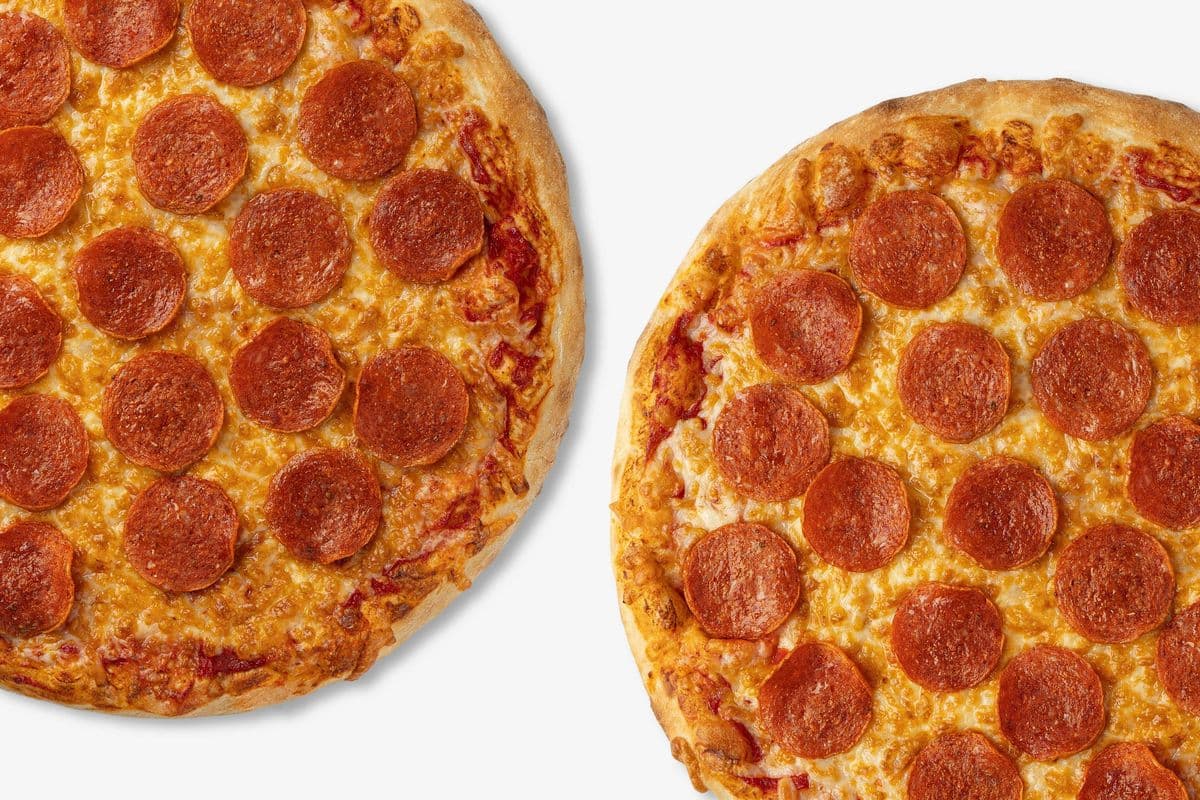 Two Pepperoni Pizzas