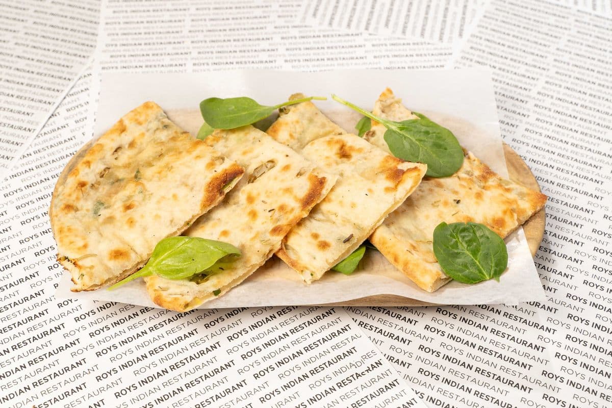 Paneer and Spinach Naan
