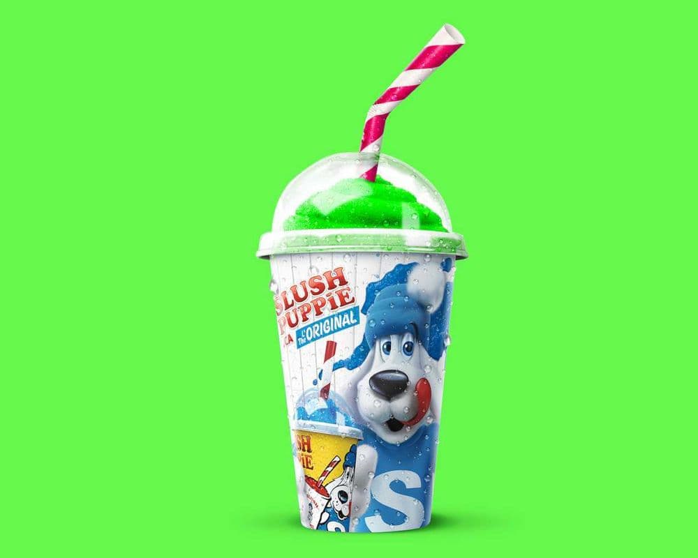 Medium Sour Apple Slush Puppie
