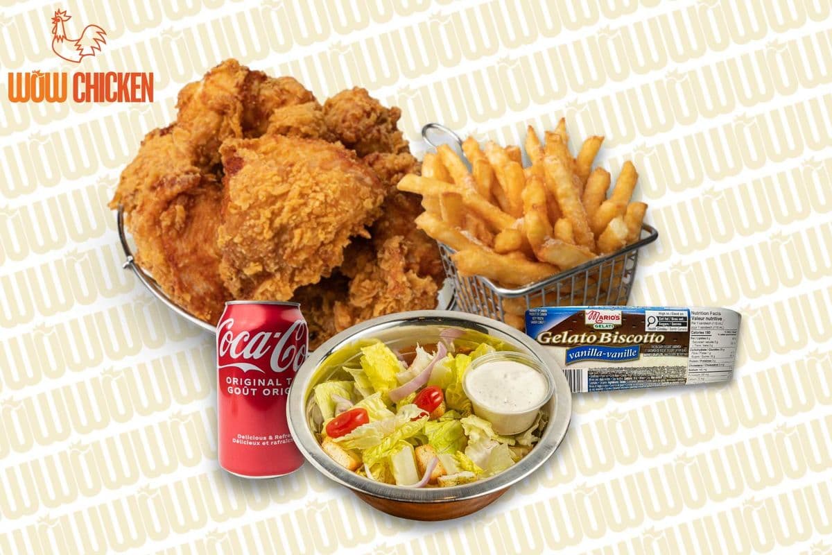BONELESS BREAST DINNER MEAL (4 PCS)