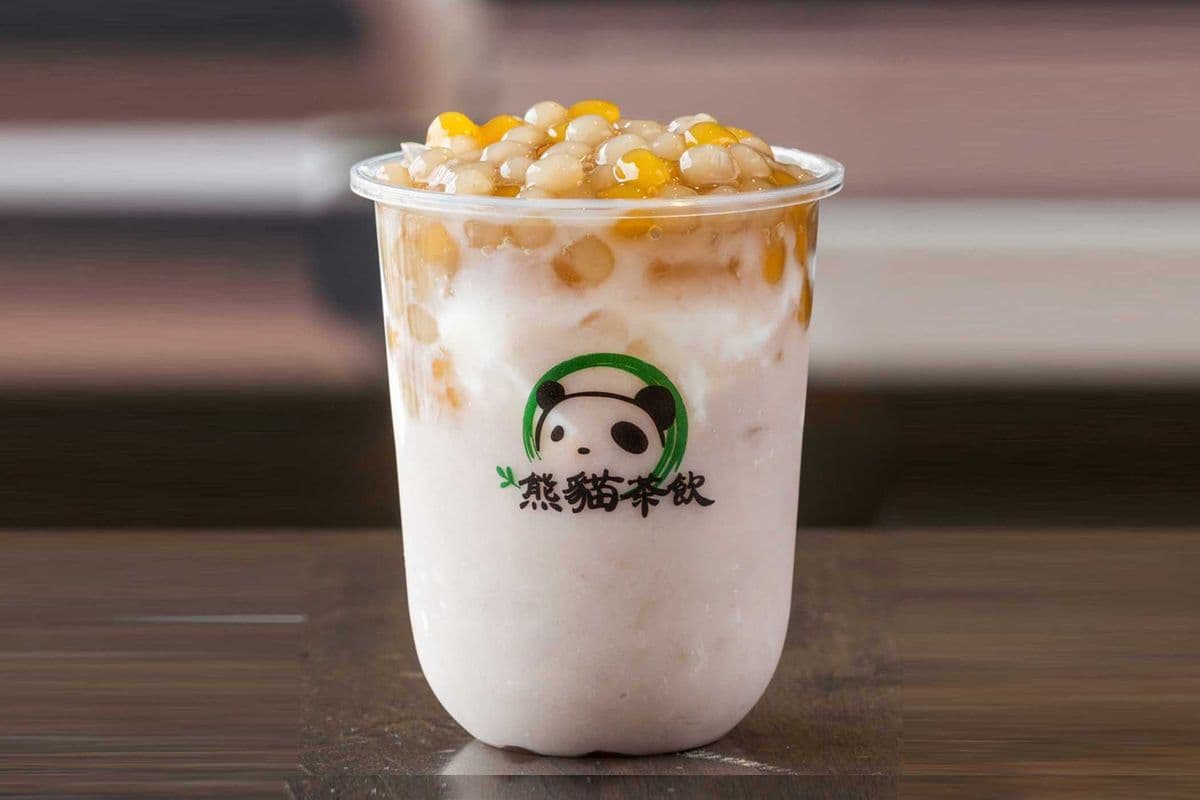 Taro Puree Milk with Taro Balls 芋泥芋圓鮮奶