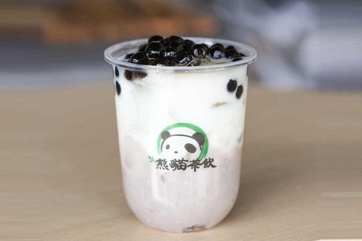 Taro Puree Milk with Bubble 芋泥珍珠鮮奶