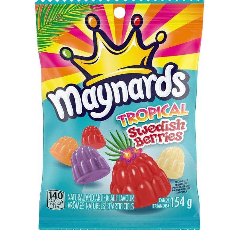 Maynards Tropical Swedish Berries 154g