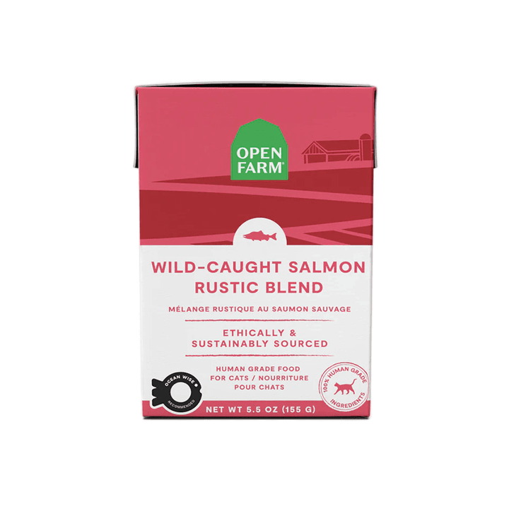 Open Farm Wet Cat Food - Wild-Caught Salmon Rustic Blend (5.5 oz)