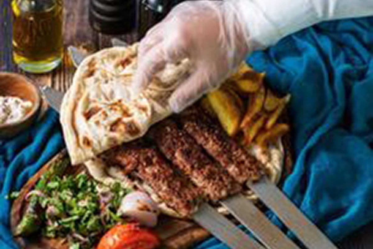 Beef Kabab wrap.