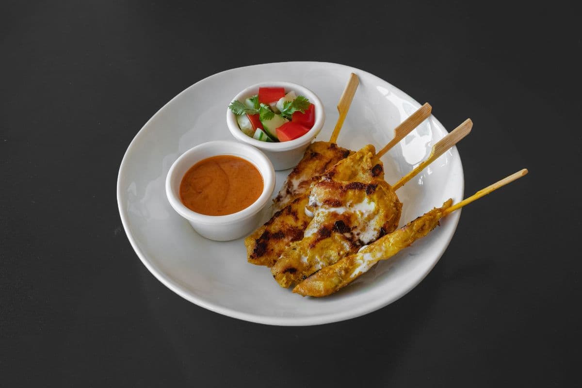 Thai Chef Chicken Satay (4 pcs) (4 skewers )