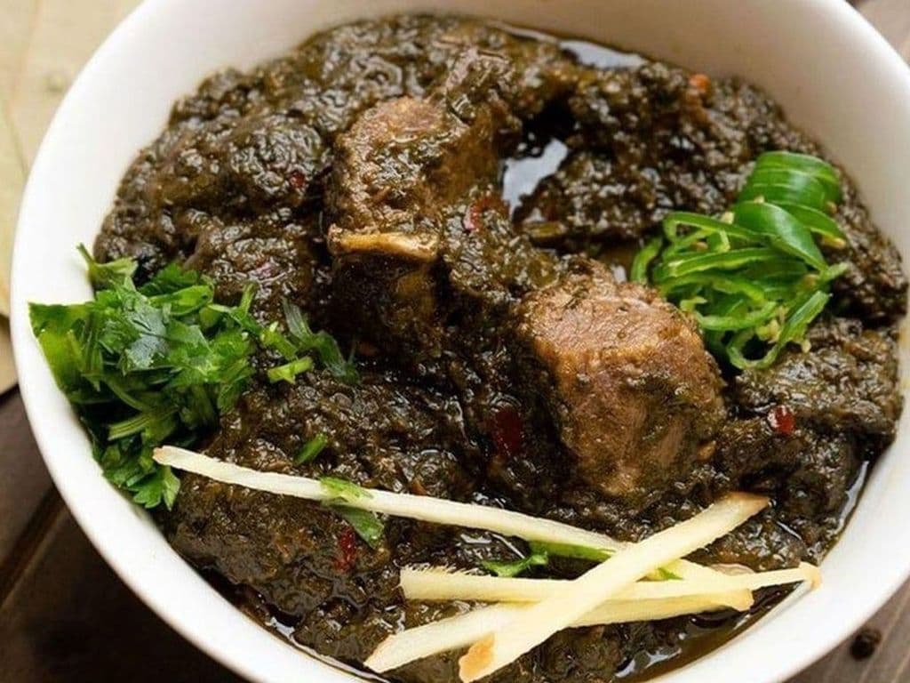 Palak Gosht (lamb)