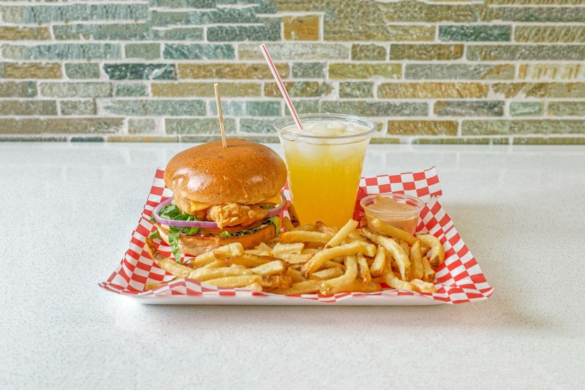 1 Home made chicken burger