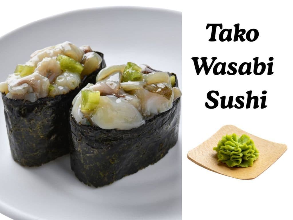 Tako Wasabi Sushi (2pcs)