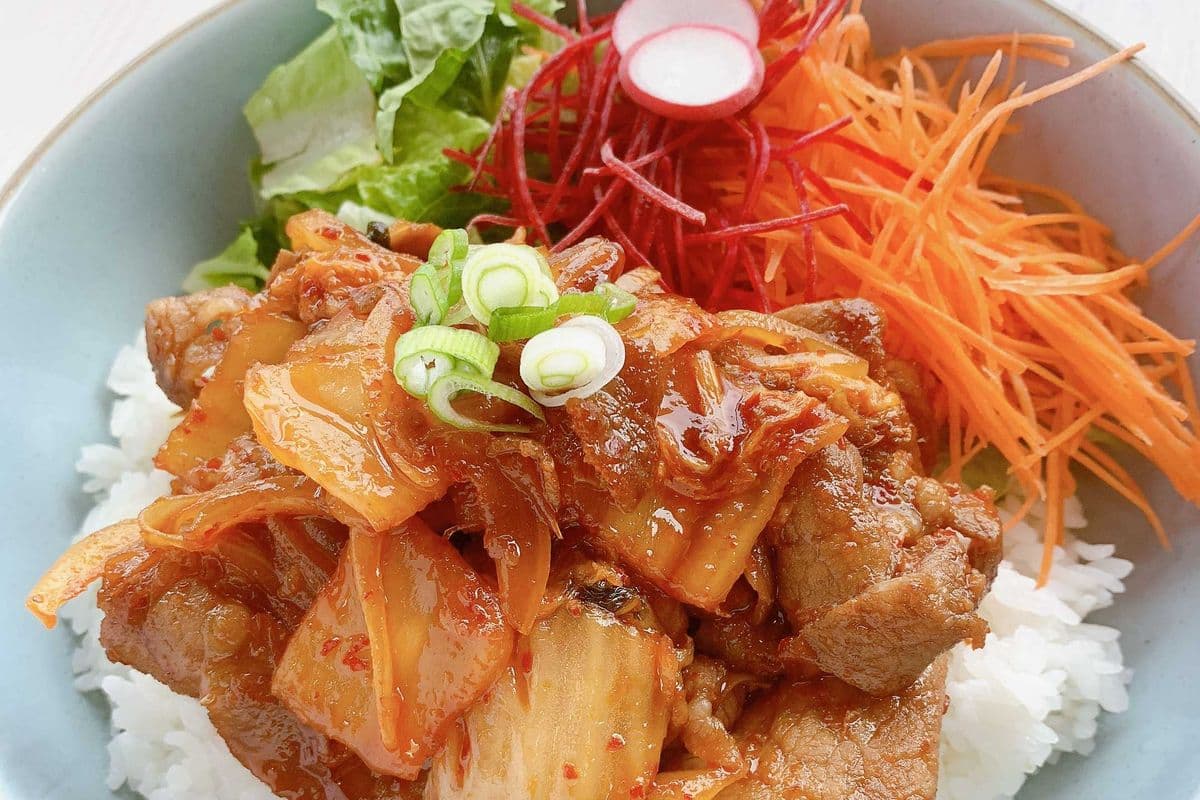 Pork Kimchi Rice Bowl (GF)