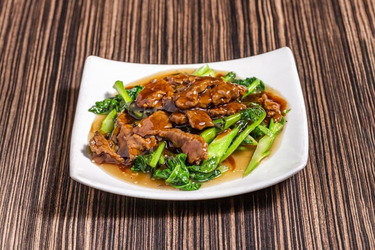 Beef and Gai Lan