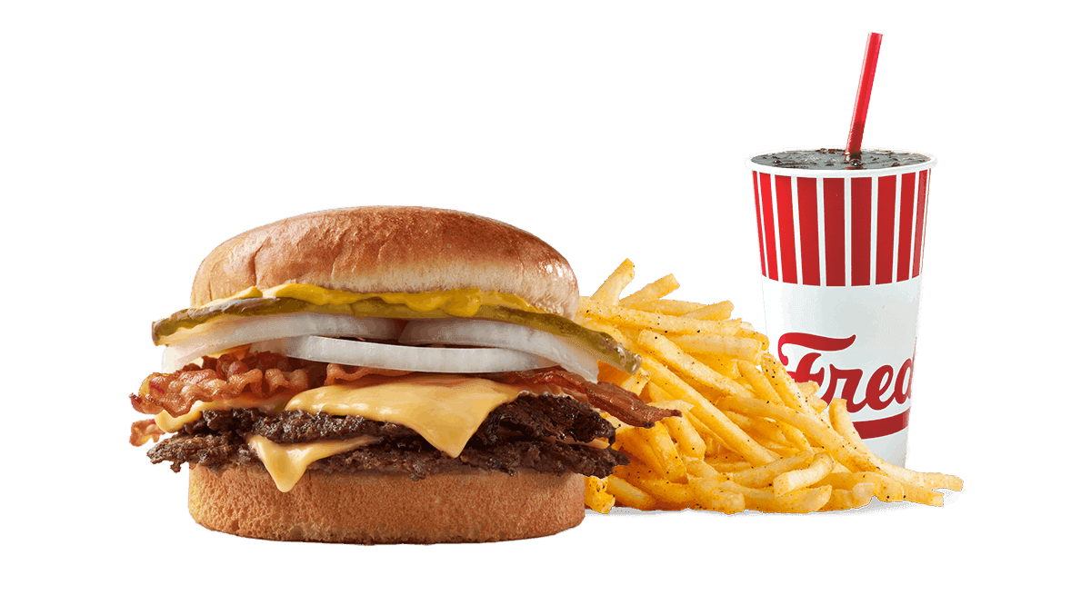 Freddy's Original Bacon and Cheese Double Combo