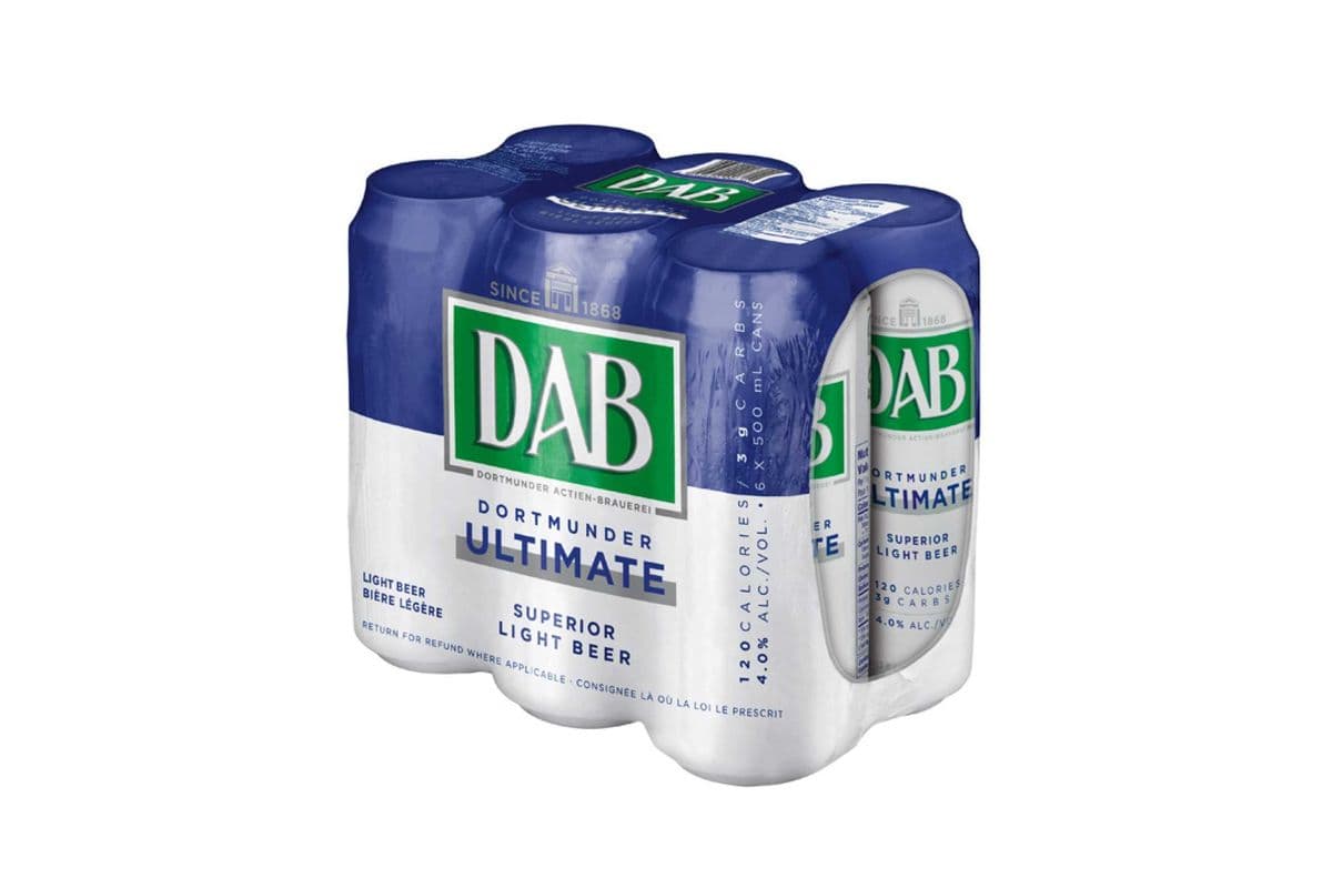 DAB ULTIMATE LOW CARB BEER 6 PACK CANS (1 x 500 ML)