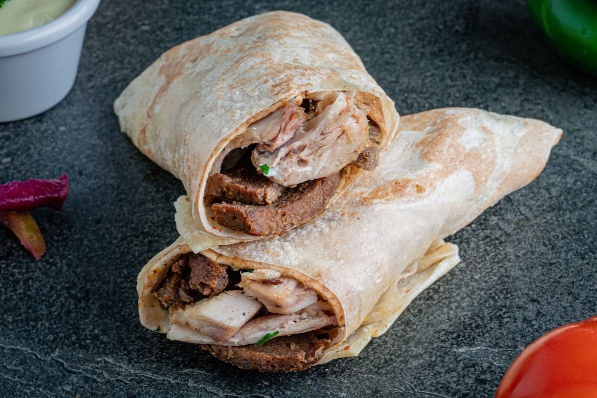 Mixed Donair & Chicken Wrap