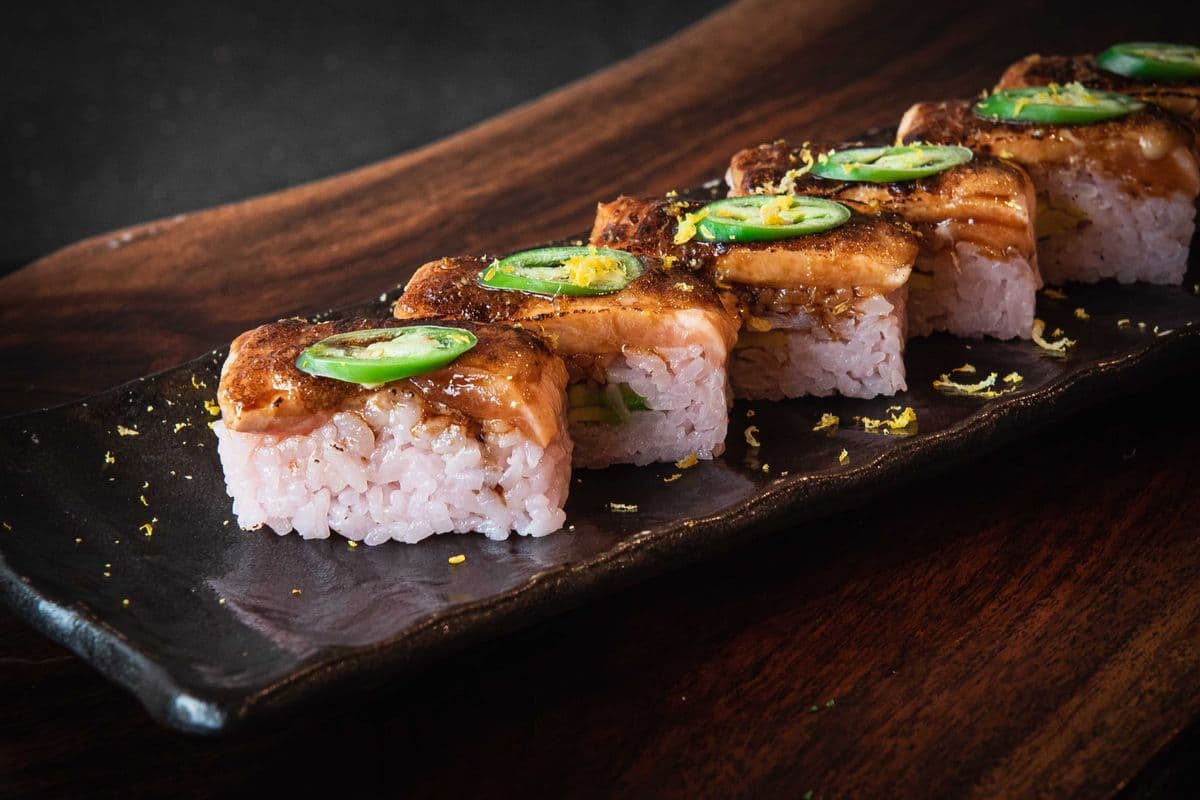 Salmon Oshi Sushi