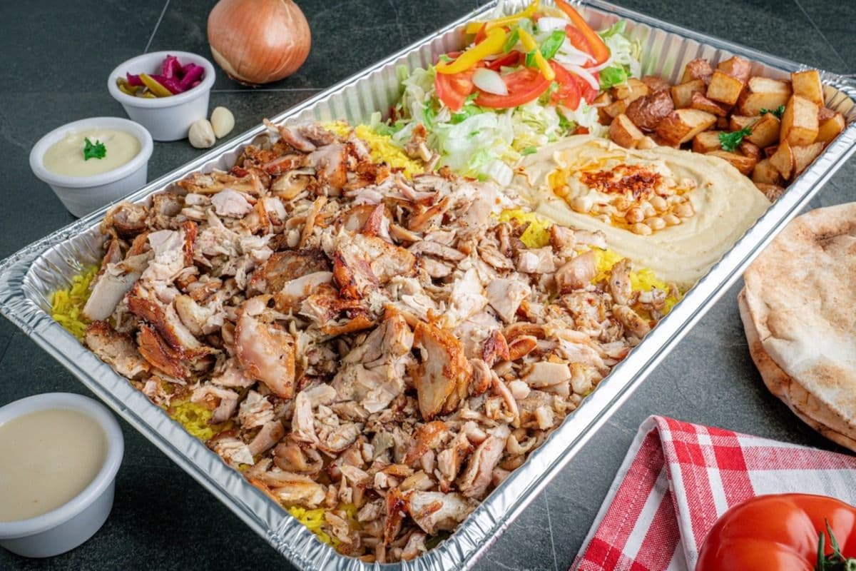 Shawarma Family Plate for 4 people.