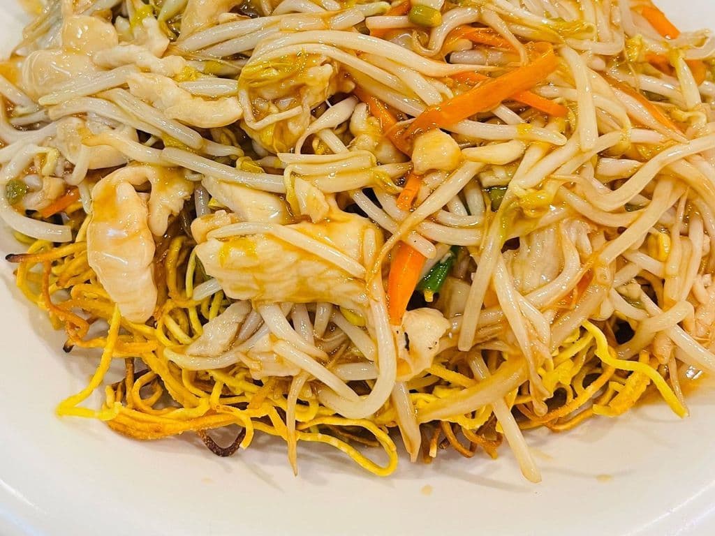 N03.Chicken with crispy noodles 鸡丝两面黄