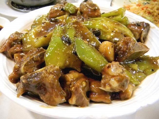 98. Spareribs with Bitter Melon in Black Bean Sauce