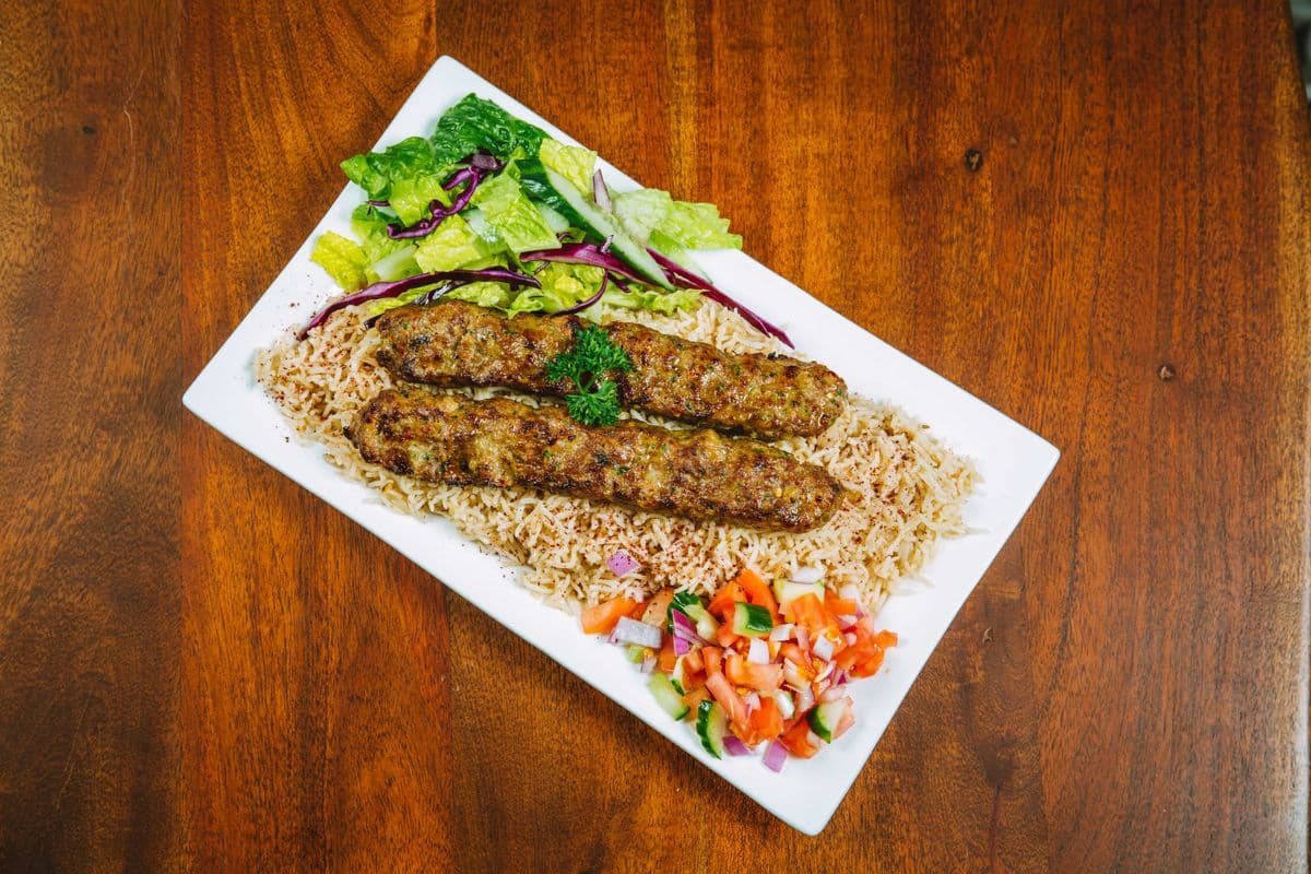 Beef Kofta Kabob Dinner