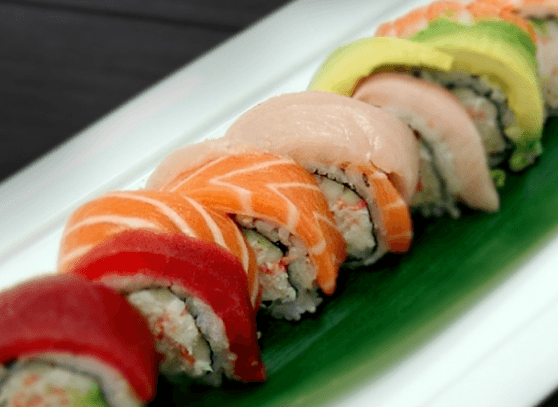 K7. Rainbow Dragon Roll - 彩虹龍卷