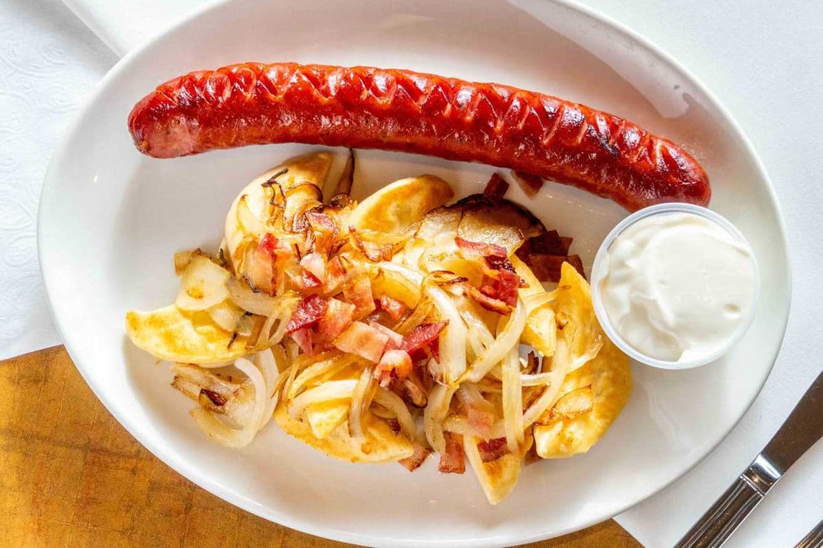Farmer’s Sausage and Perogies