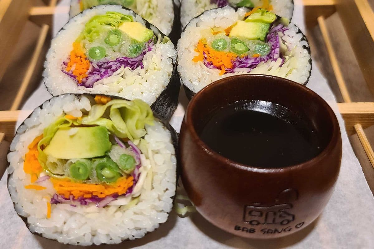 Kimbab coréen aux légumes (7mcx) / Vegetable Kimbab (7pcs)