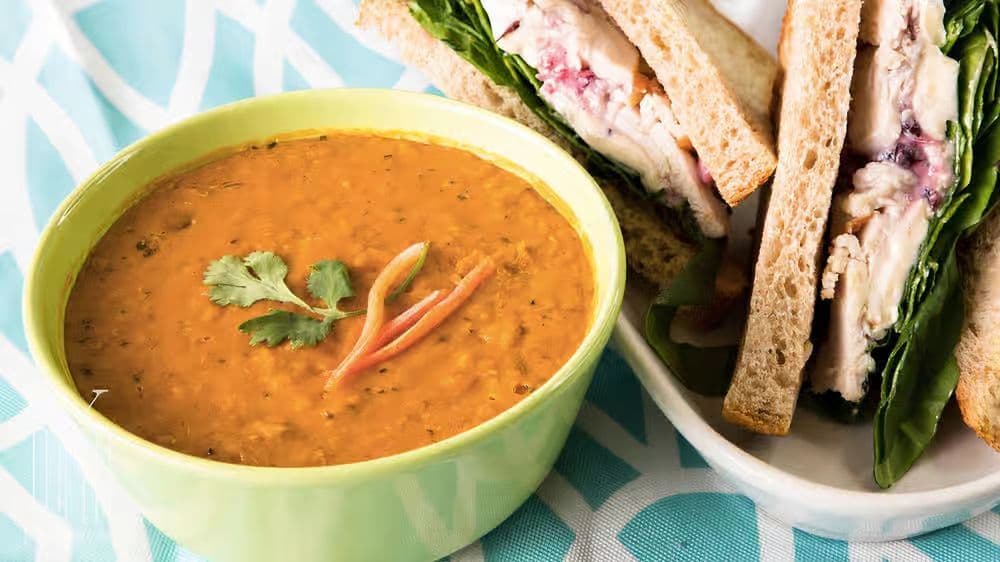 Soup - Sandwich - Hot Tea
