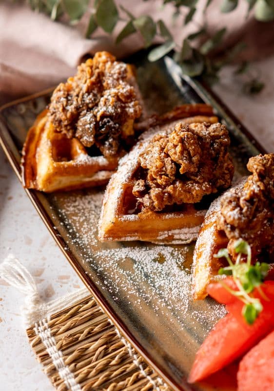 Chicken & Waffle Compressed Watermelon