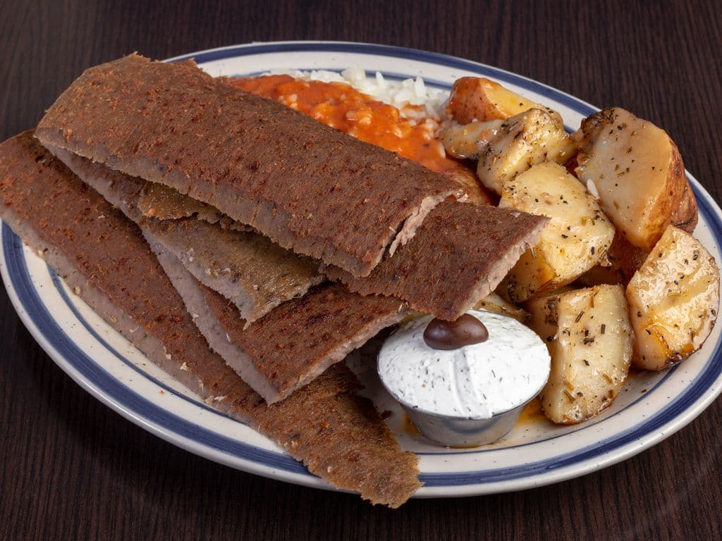 Traditional Beef Gyro Platter