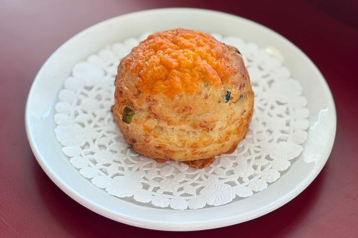 Aged Cheddar and Green Onion Biscuit