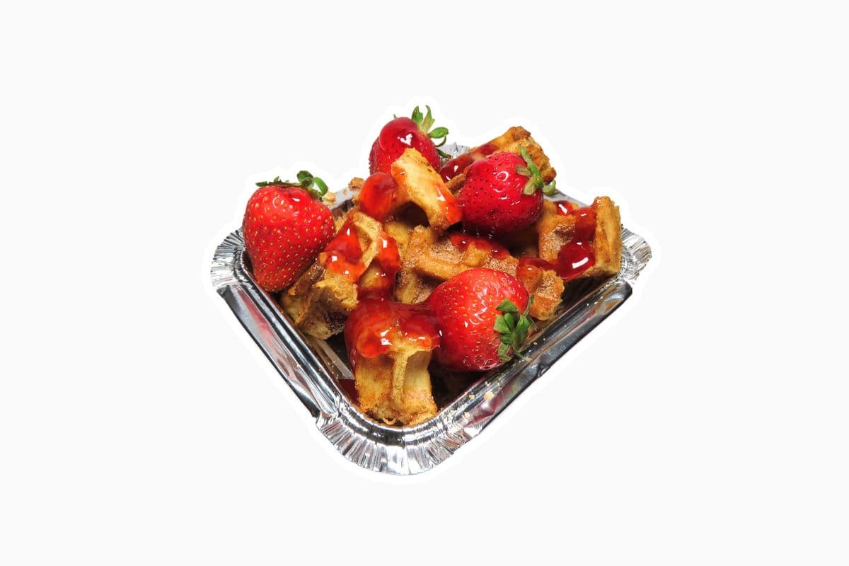 STRAWBERRY INFUDED WAFFLE BITES