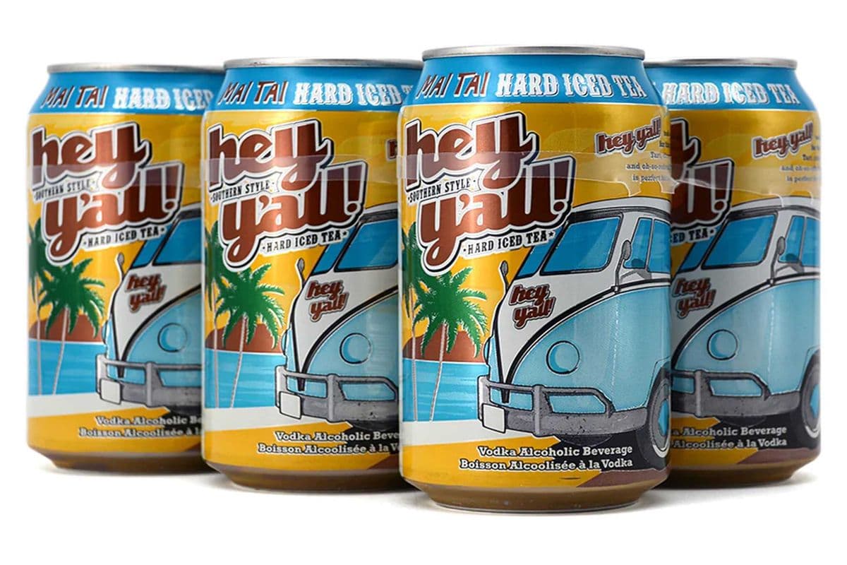HEY YALL MAI TAI HARD ICED TEA 6 CANS (6 x 355 ML)