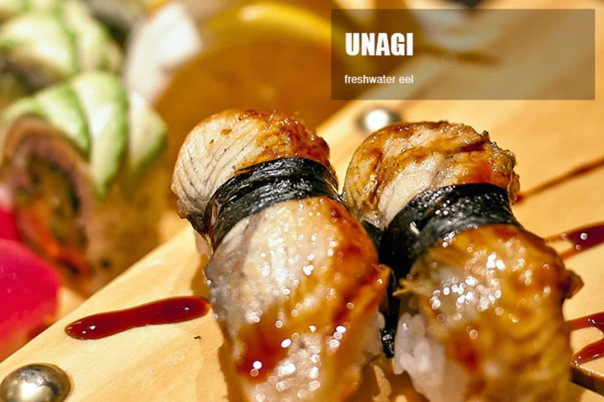 20. Freshwater Eel (Unagi) Sushi (2 pcs)