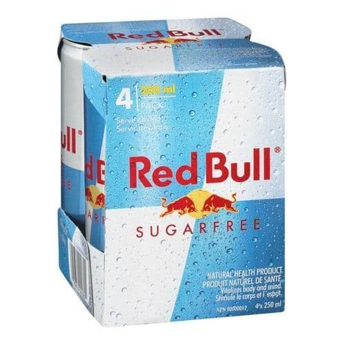 RedBull 4-Pack Sugar Free 4x250ml