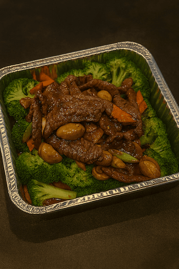 Stir-Fried Broccoli with Meat / (歡樂餐)百加利炒肉