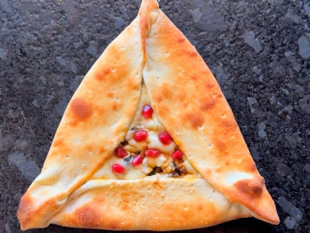 Spinach with Cheese Manakish