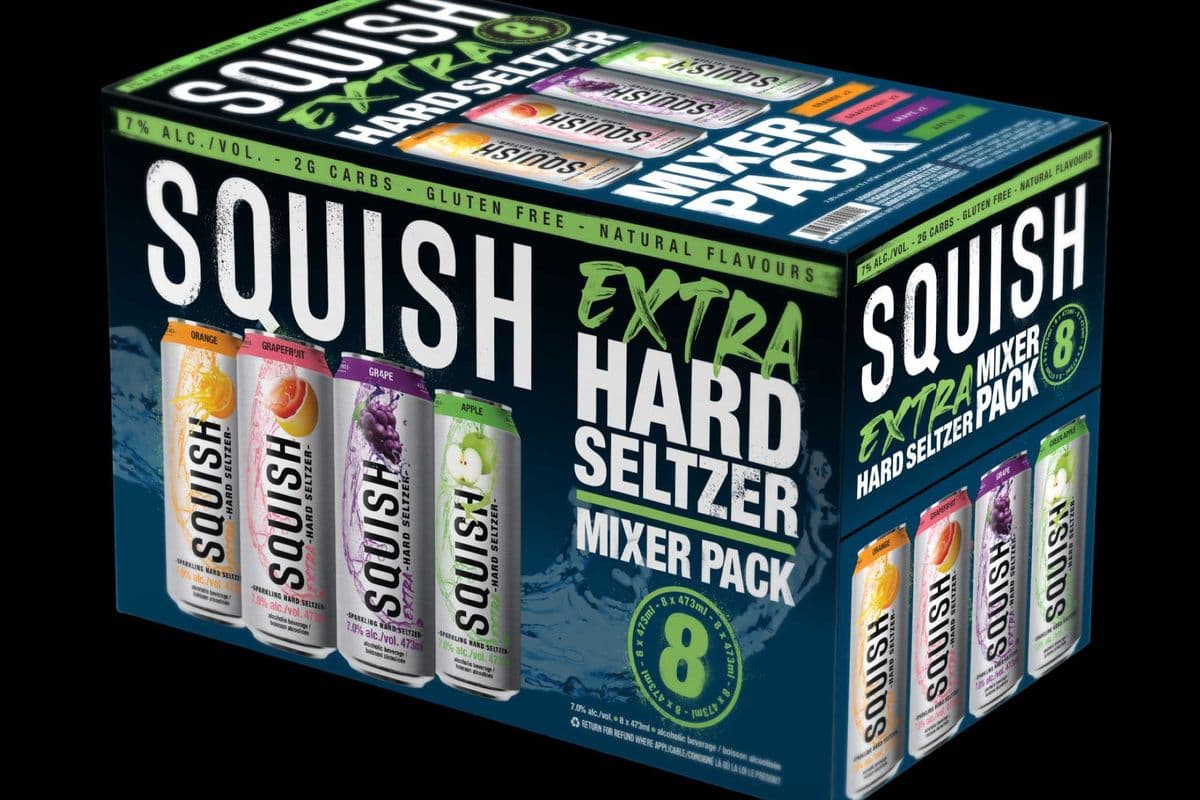 Squish EXTRA Hard Seltzer Mixed Pack (8 x 473ml cans)